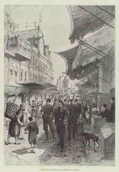 Polizia Turca che pattuglia le Strade di Stamboul